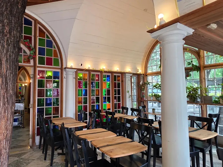 Historisk interiör på Café Söderberg